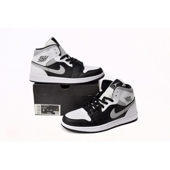  AIR JORDAN 1 MID 'WHITE SHADOW' 554724-073