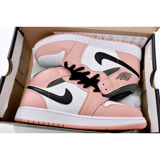 AIR JORDAN 1 MID 'PINK QUARTZ' 555112-603