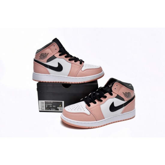 AIR JORDAN 1 MID 'PINK QUARTZ' 555112-603