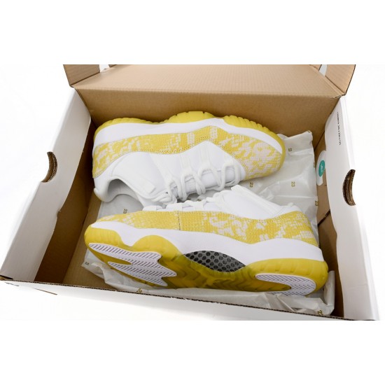 AIR JORDAN 11 RETRO LOW 'YELLOW SNAKESKIN' AH7860-107