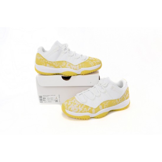 AIR JORDAN 11 RETRO LOW 'YELLOW SNAKESKIN' AH7860-107