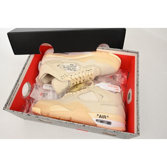 OFF-WHITE X AIR JORDAN 4 SP 'SAIL' CV9388-100