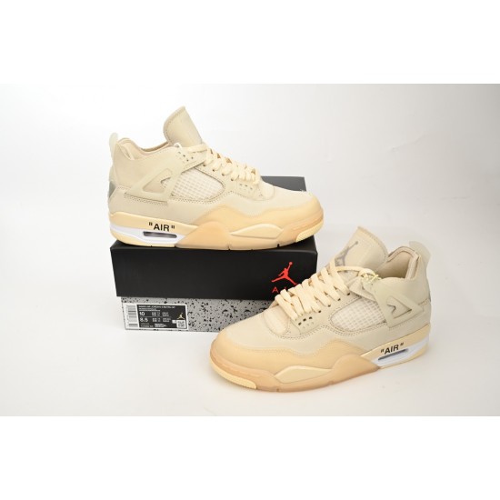 OFF-WHITE X AIR JORDAN 4 SP 'SAIL' CV9388-100