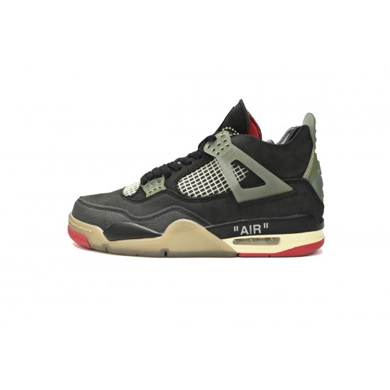 OFF WHITE X AIR JORDAN 4 RETRO BRED CV9388-001